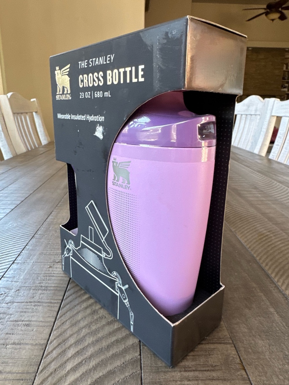 The Stanley 23 oz. Lilac Cross Bottle - Wearable Insulated Hydration (NIB) - Picture 3 of 12
